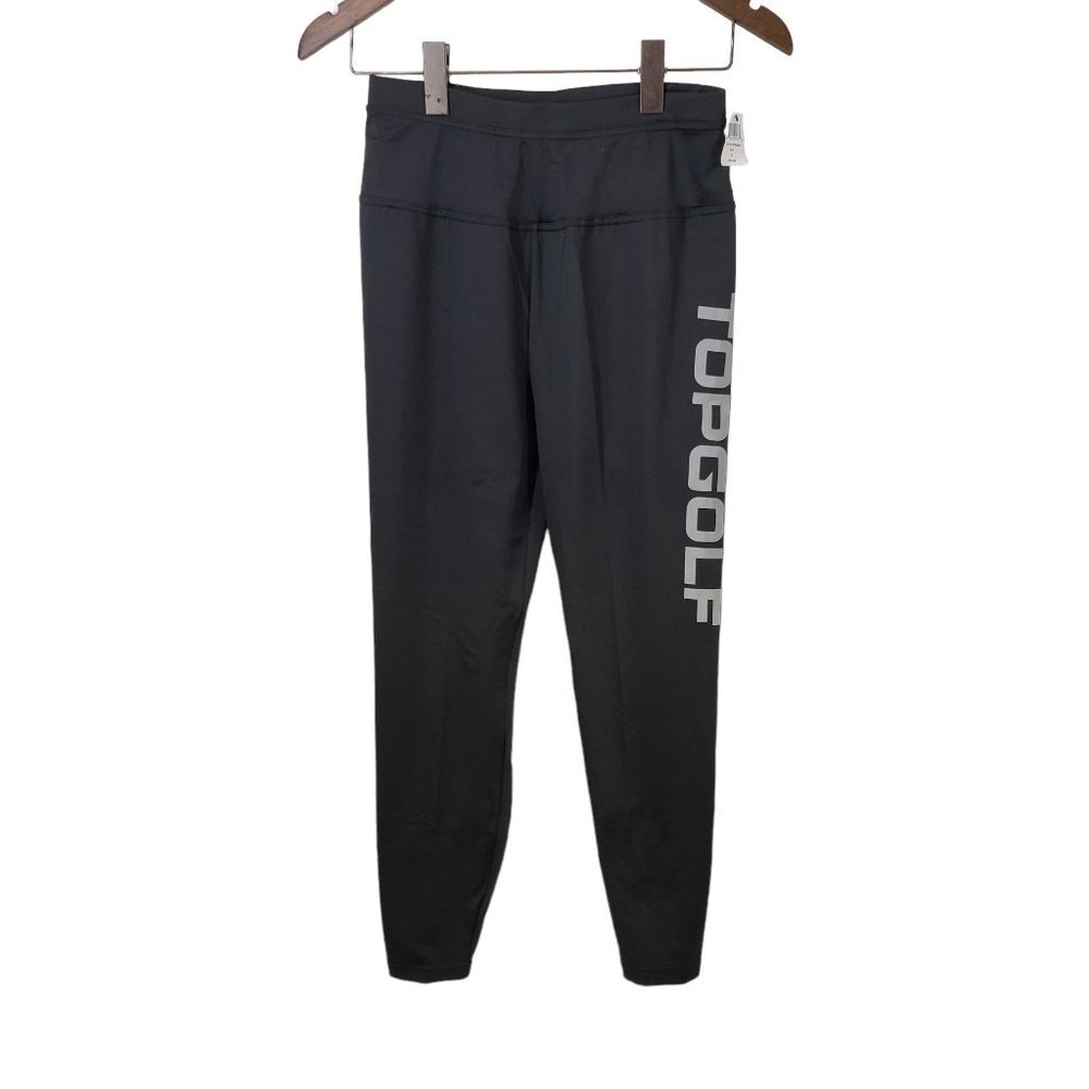 New TopGolf Leggings Black Full Length Women's Size L - Picture 2 of 9